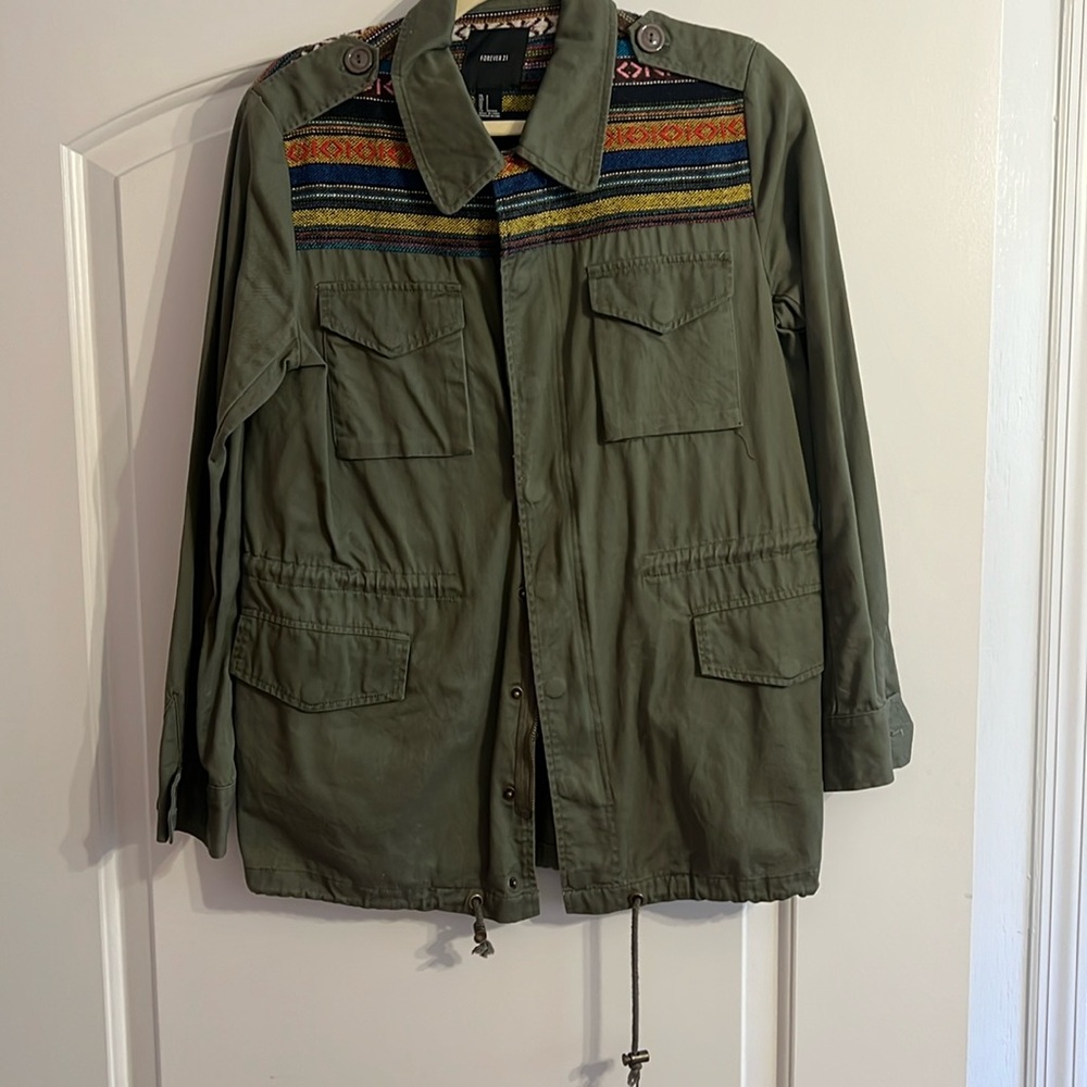 Forever 21 military style jacket
